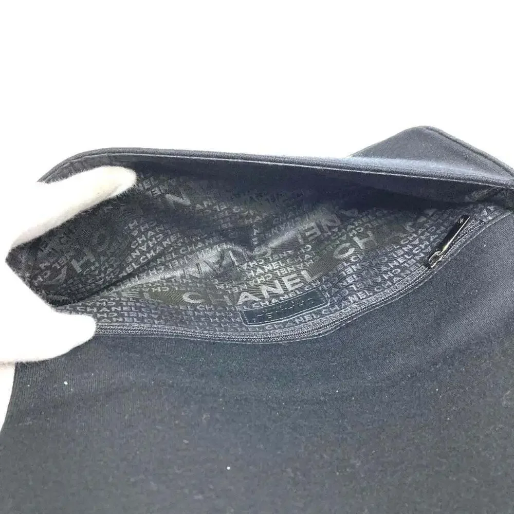 CHANEL Black Logo Shoulder Bag